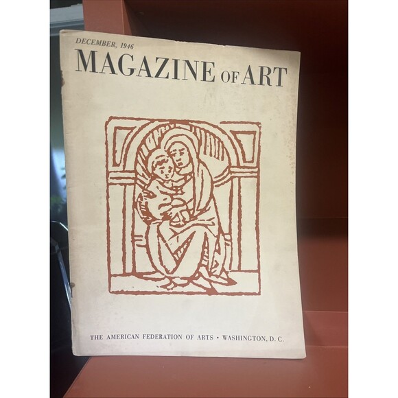 Vintage December 1946 MAGAZINE OF ART: The American Federation of Arts - Picture 1 of 3